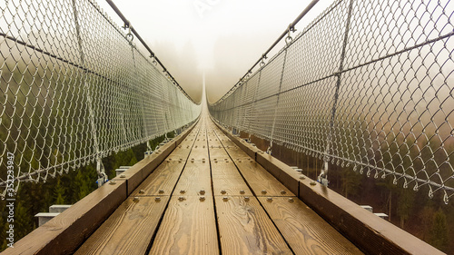 Fotografia, Obraz Empty Foot Bridge Against Sky