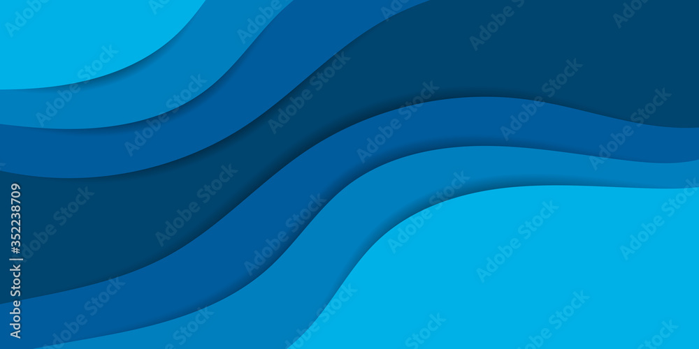 Blue paper cut background. Template in origami style. Carved backdrop. Vector illustration. Layered wave. Design for card, brochure, cover, banner, booklet, blank, wallpaper. Stock. Blue paper cut background. Template in origami style. Carved backdrop. Vector illustration. Layered wave. Design for card, brochure, cover, banner, booklet, blank, wallpaper. Stock.