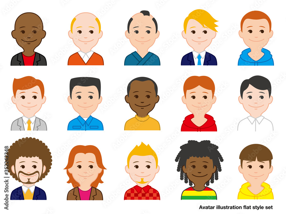 男性のアバターイラスト