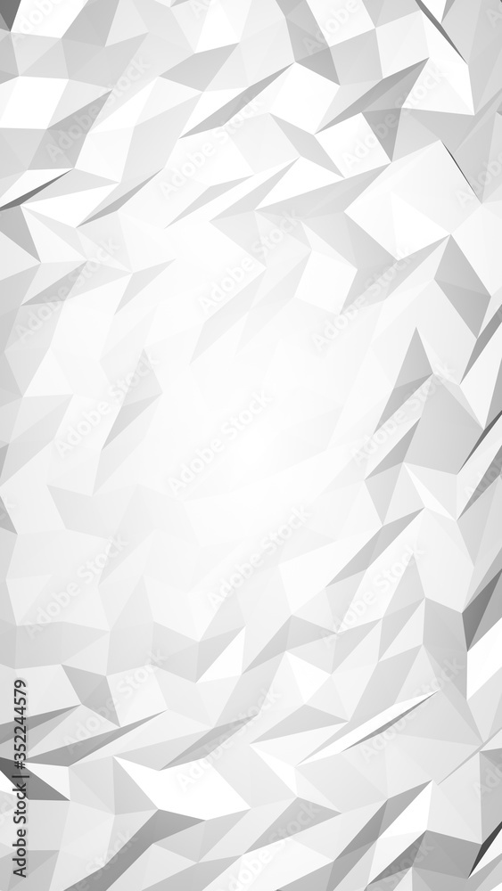 White abstract background. Lowpoly backdrop. Crumpled paper. 3D illustration White abstract background. Lowpoly backdrop. Crumpled paper. 3D illustration
