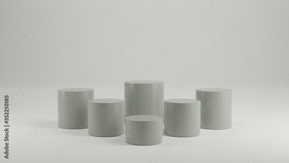 cosmetics circle stand minimal clean background,3d rendering design presentation cosmetics circle stand minimal clean background,3d rendering design presentation