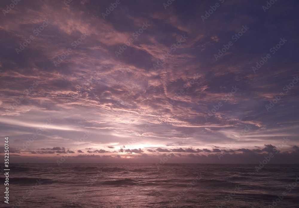 sunset at the beach