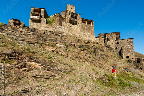 Georgia, Great Caucasus Mountains, Shatili village photo