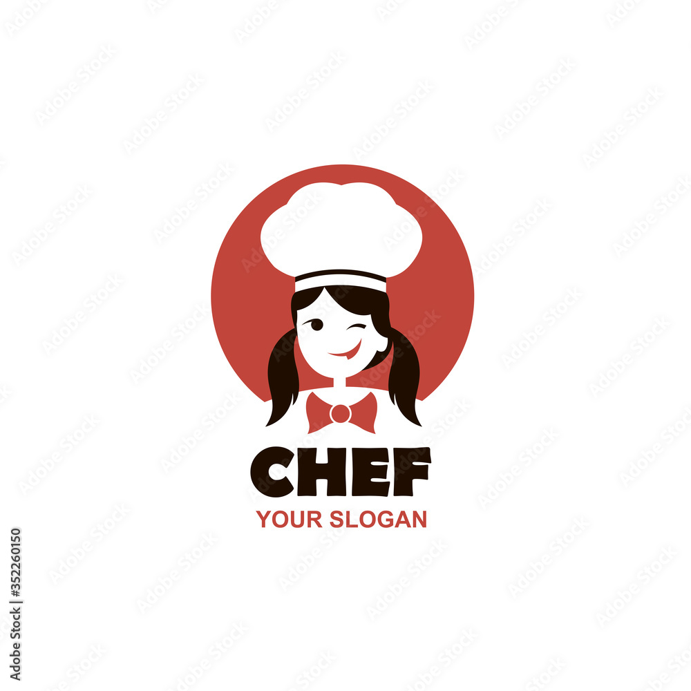 chef woman design isolated on white background chef woman design isolated on white background