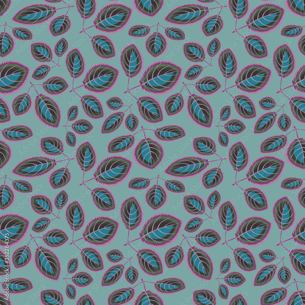 Square, seamless pattern, leaf pattern. Background for site or blog, textiles, packaging, interior drawing, wallpaper Square, seamless pattern, leaf pattern. Background for site or blog, textiles, packaging, interior drawing, wallpaper