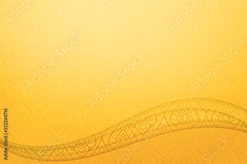 Thai art background frame border traditional illustration