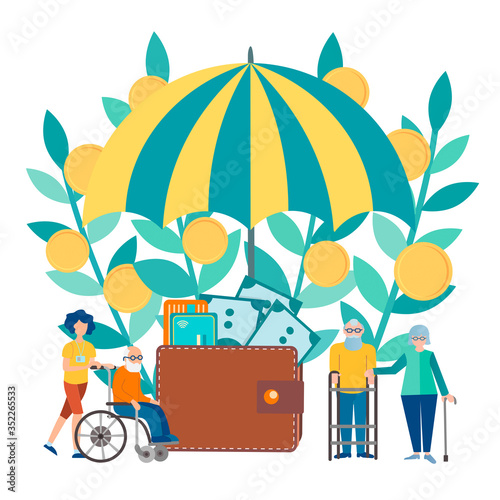 Social assistance and protection of pensioners and disabled people