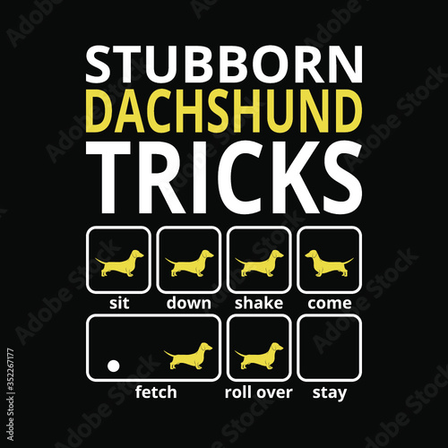 Stubborn dachshund tricks