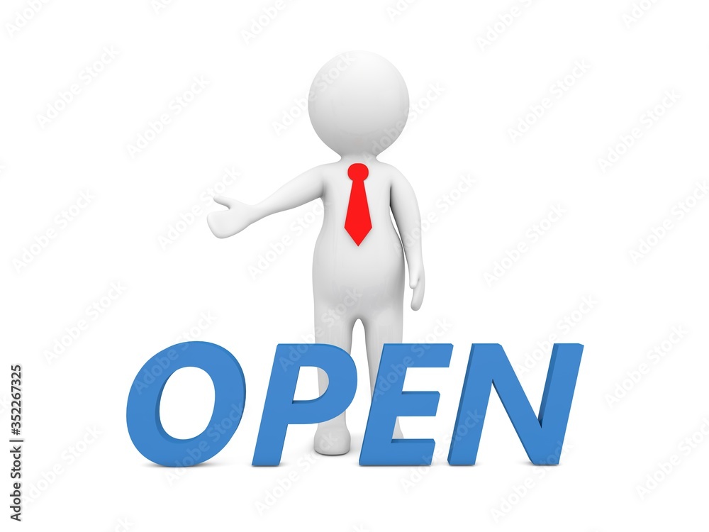 3d character and inscription - openly isolated on a white background. 3d render illustration. 3d character and inscription - openly isolated on a white background. 3d render illustration.