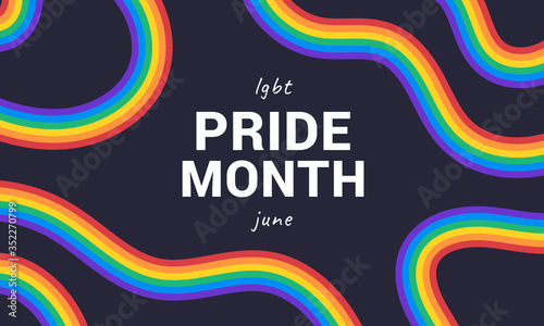 LGBT pride month . Background, poster, postcard, banner design.