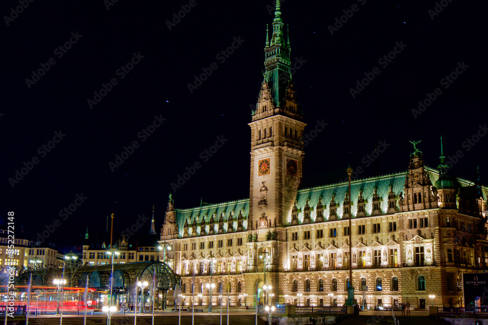 Hamburg City Hall or Hamburger Rathaus is the seat of local government of Hamburg, Germany
