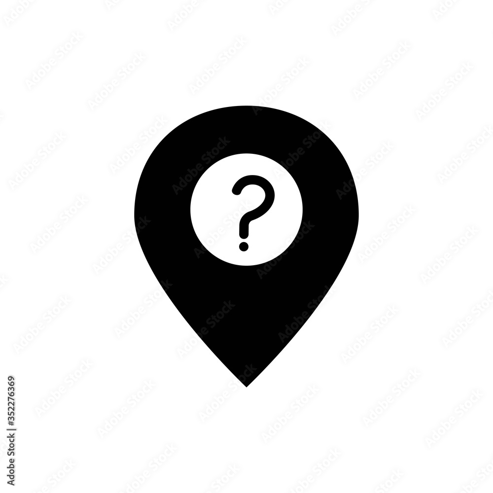 map pointer question mark vector design template illustration map pointer question mark vector design template illustration
