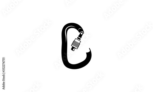 k, karabiner, c, climb, b, black