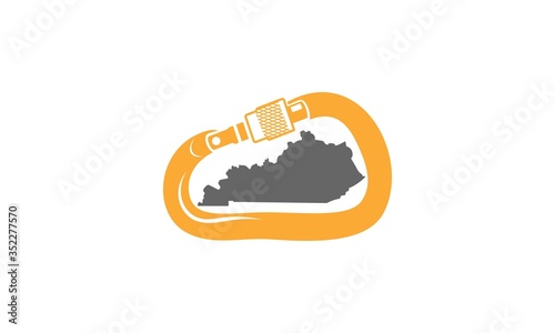 k, karabiner, c, climb, yellow