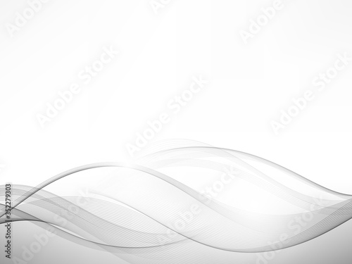 Abstract grey wave modern background futuristic cool layout. Vector illustration