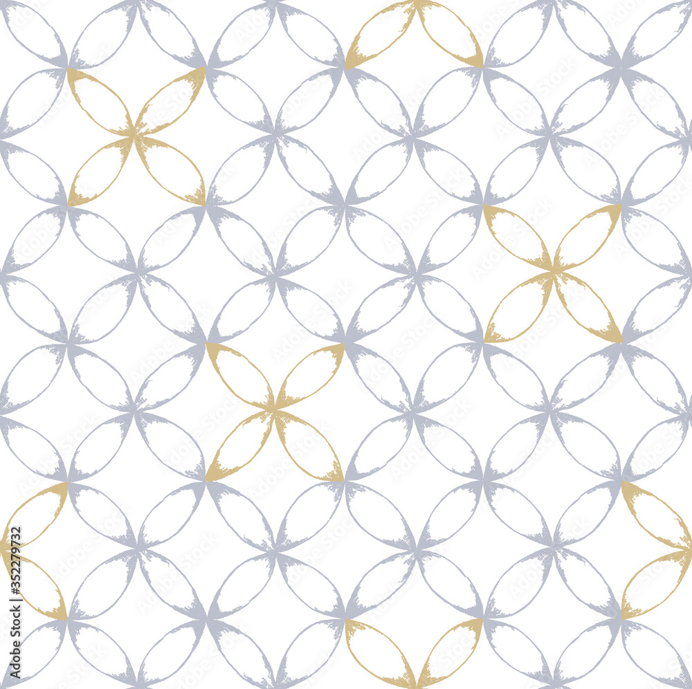 Fototapeta premium Abstract mix geometrical pattern with color backgound