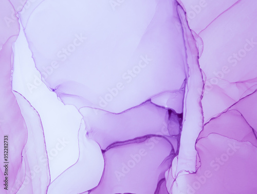 Abstract fluid art in alcohol ink painting technique.