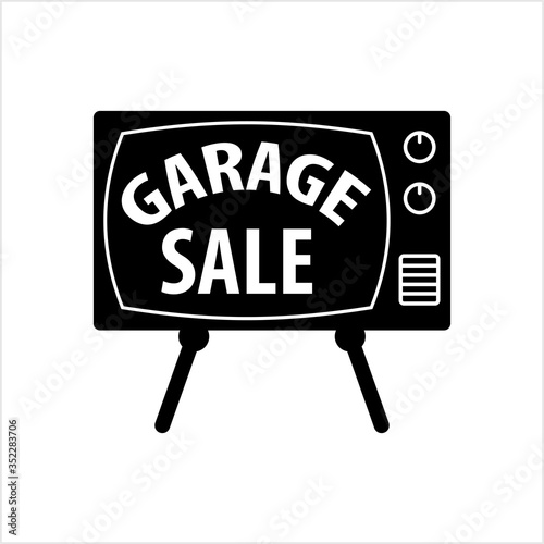 Garage Sale Icon, Garage Sale Sign Icon
