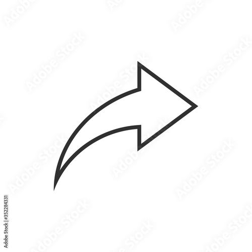 Free Download Share icon isolated on white background. Vector illustration. - GFXLoad