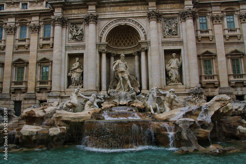 The view of Roman forum in Italy. The view of ancient rome