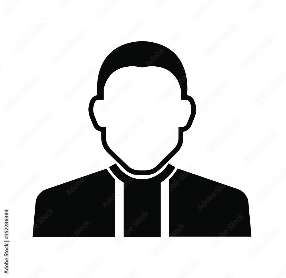 lawyer icon on white background lawyer icon on white background