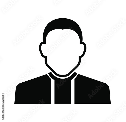 lawyer icon on white background