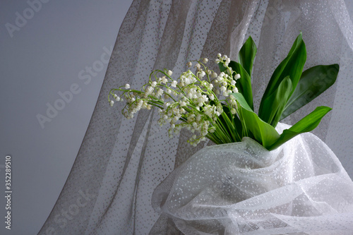 bouquet of lilies of the valley photo