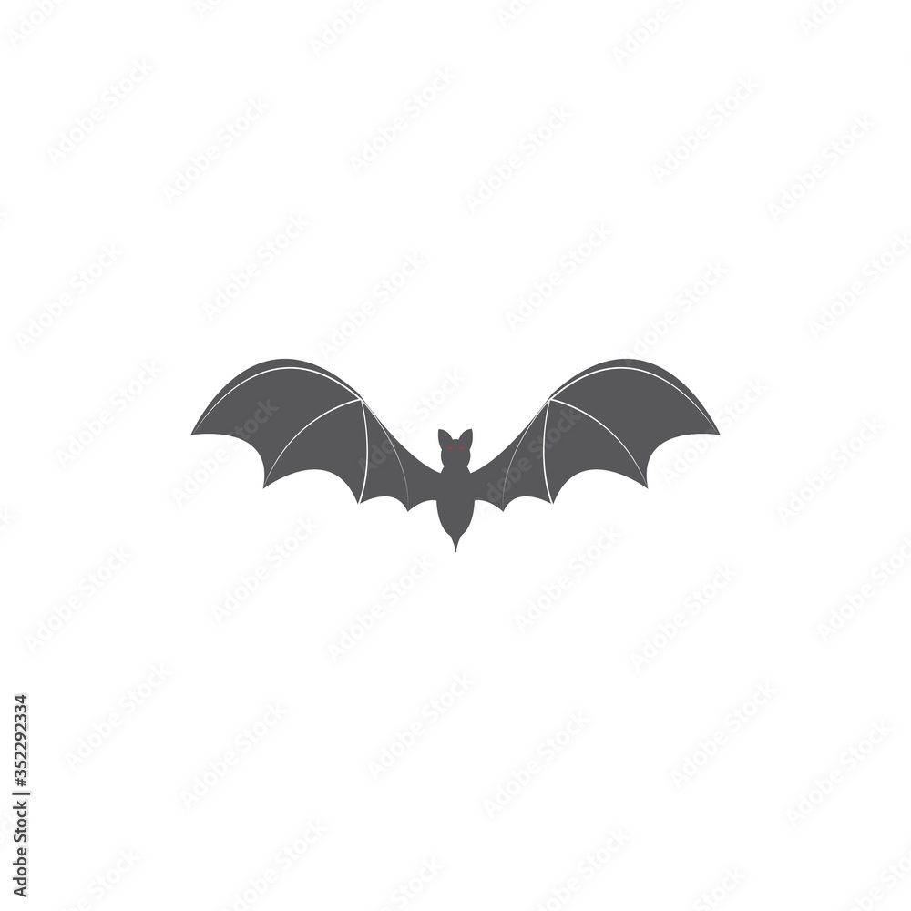 Naklejka premium bat icon logo vector