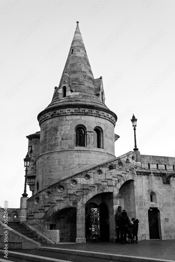 Obraz premium Fisherman's Bastion, Budapest, Hungary