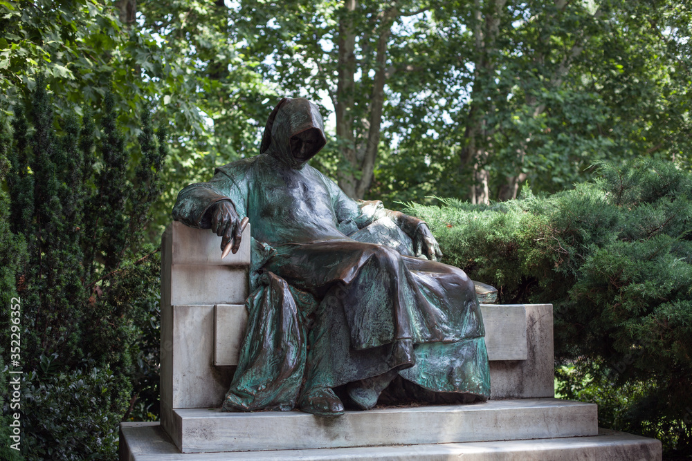 monument to anonymous writers. Budapest. Hungary monument to anonymous writers. Budapest. Hungary