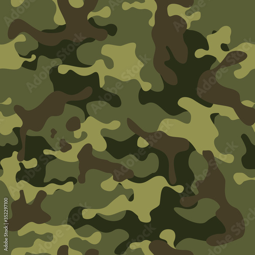 Seamless camouflage pattern.NATO.Army background. Modern print on fabric on clothing.Vector