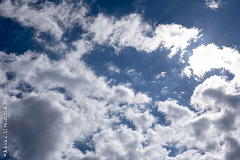 Obraz premium blue sky with white clouds
