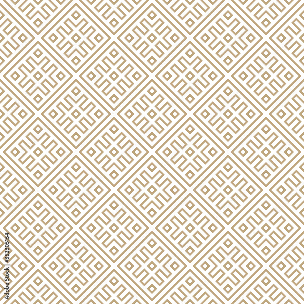 Seamless simple gold geometric pattern. Vector linear modern texture. Seamless simple gold geometric pattern. Vector linear modern texture.