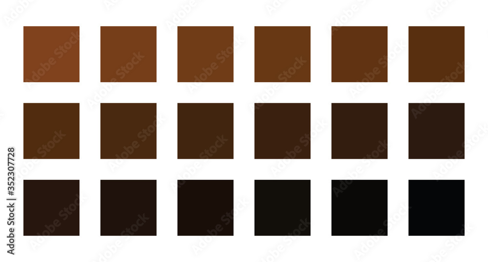 Brown color palette vector illustration Stock Vector | Adobe Stock