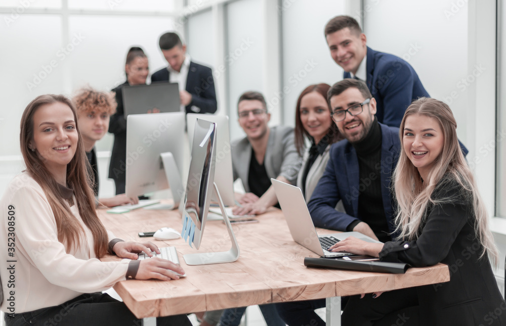 young business people work in a modern office young business people work in a modern office