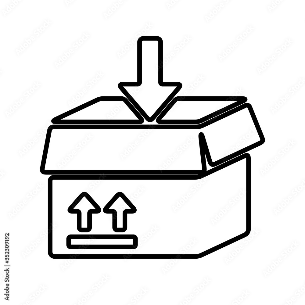 Cargo box icon. Delivery package sign. Shipment symbol. Cargo box icon. Delivery package sign. Shipment symbol.