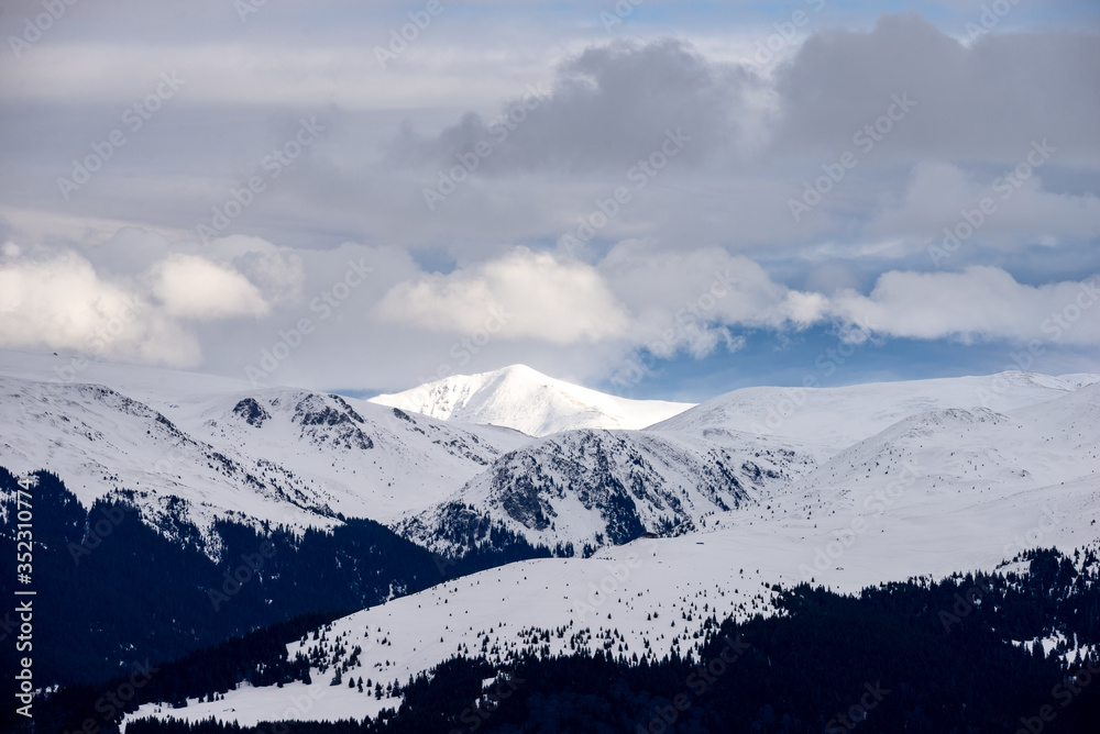 snow covered mountain snow covered mountain