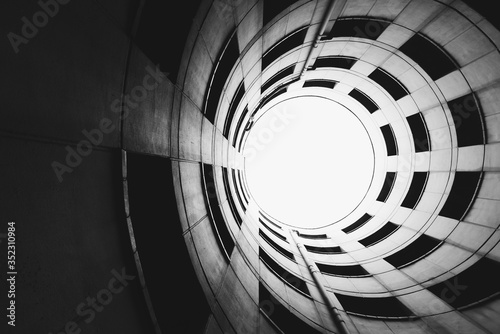 The Round Inside Of A Skyscraper