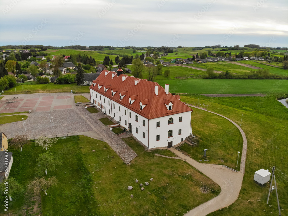 Fototapeta premium Small town Kraziai in Samogetia, Lithuania