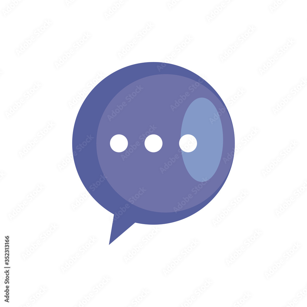 chat message in speech bubble, on white background in circle shape vector illustration design chat message in speech bubble, on white background in circle shape vector illustration design