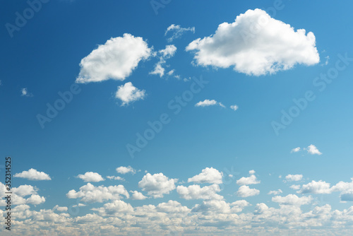 Beautiful clouds on a background of blue sky