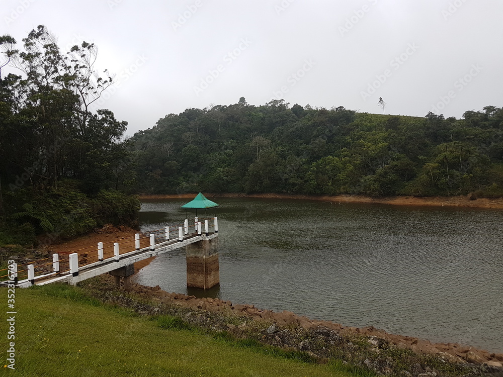 Fototapeta premium lookout by lake
