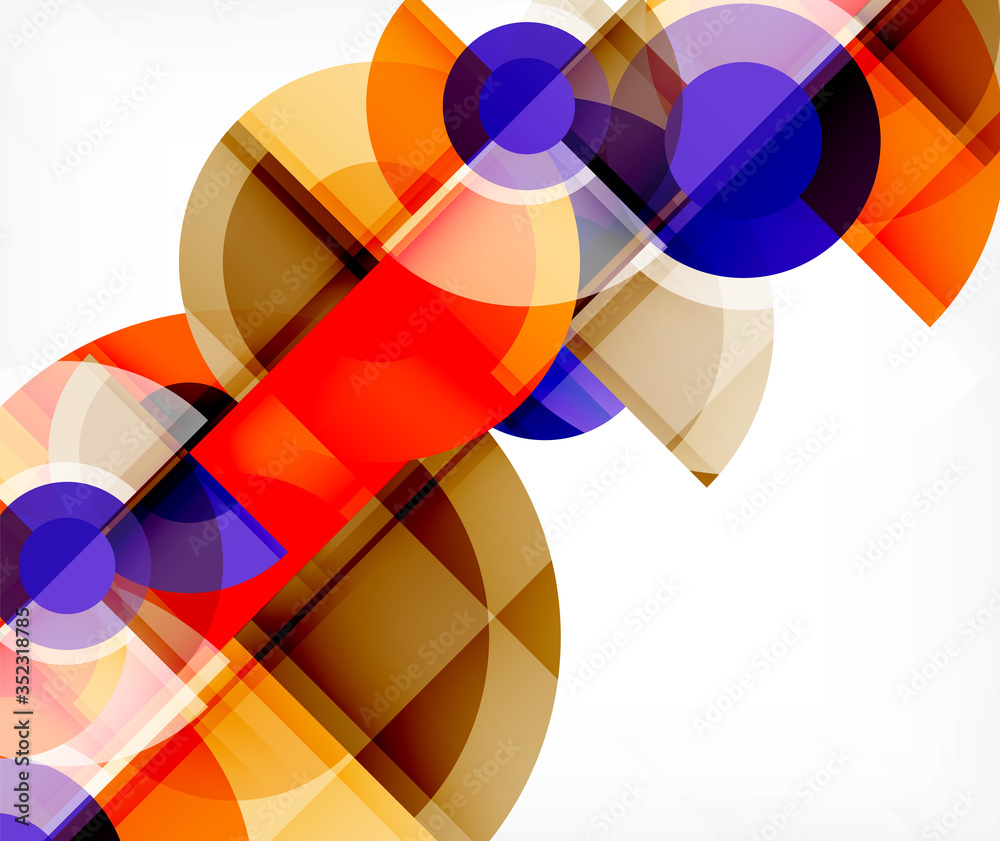 Abstract background, circle and triangle design round shapes overlapping. Geometric trendy template. Vector Illustration For Wallpaper, Banner, Background, Card, Book Illustration, landing page Abstract background, circle and triangle design round shapes overlapping. Geometric trendy template. Vector Illustration For Wallpaper, Banner, Background, Card, Book Illustration, landing page