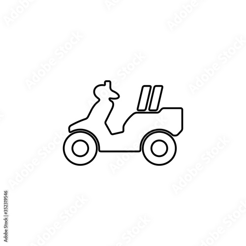 Wallpaper Mural Scooter delivery icon. Cargo package shipment sign. Torontodigital.ca