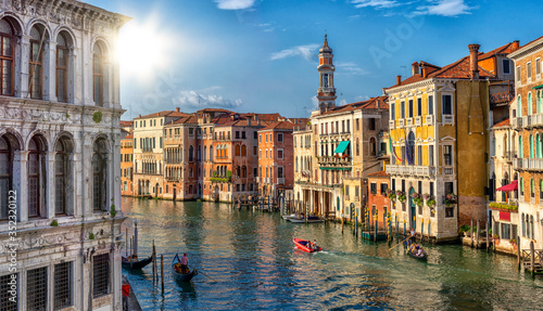 Landscape of famous city of Venice in Italy