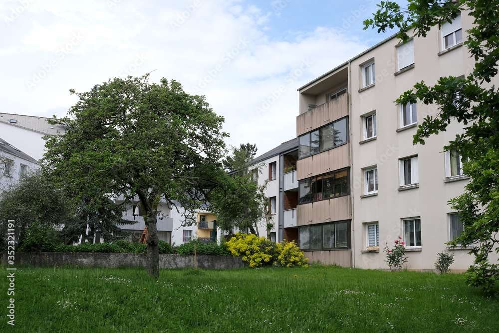 Fototapeta premium quartier vert