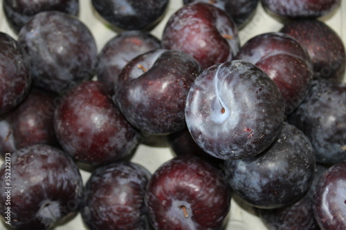 close up of plum fruit 