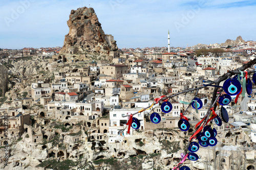 ortahisar castle, cappadocia, turkey photo