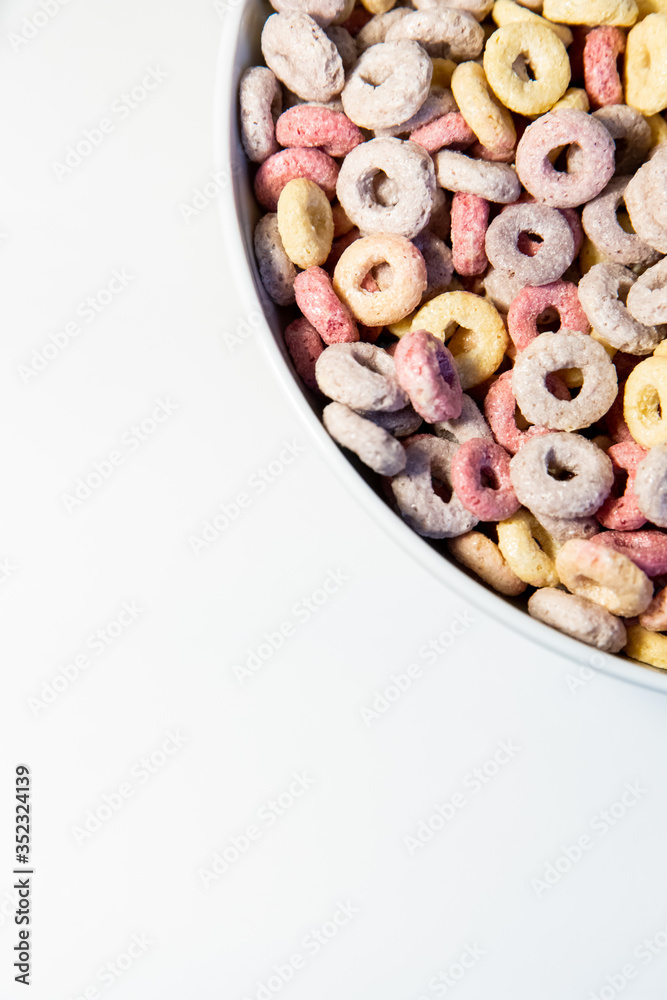 Breakfast cereal in a plate Breakfast cereal in a plate