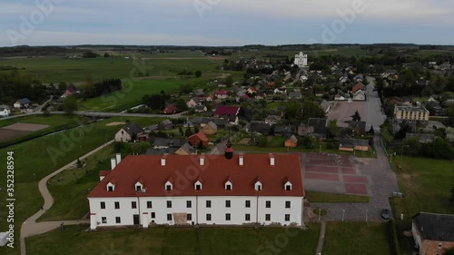 Small town Kraziai in Samogetia, Lithuania photo